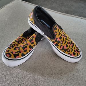 Vans, leopard print